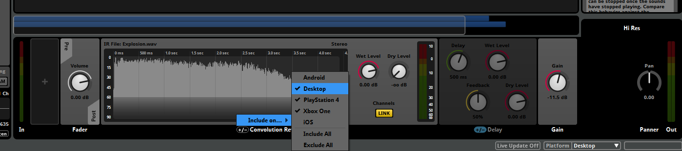 包括每个平台的效果