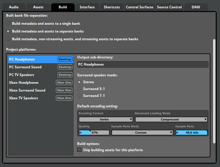 示例项目平台列表