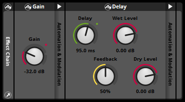 带内容的音效链
