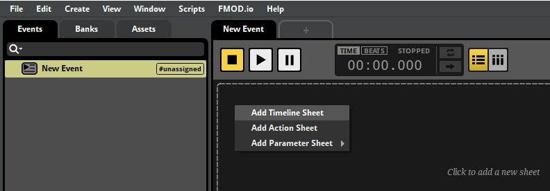 一个新的空事件