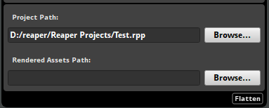 Reaper 项目的设置