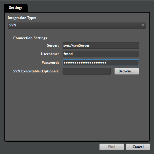 打开对话框 - SVN