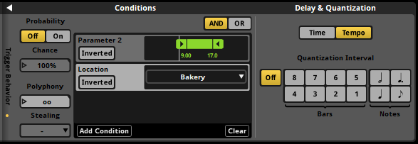 量化模式下的触发行为绘制器